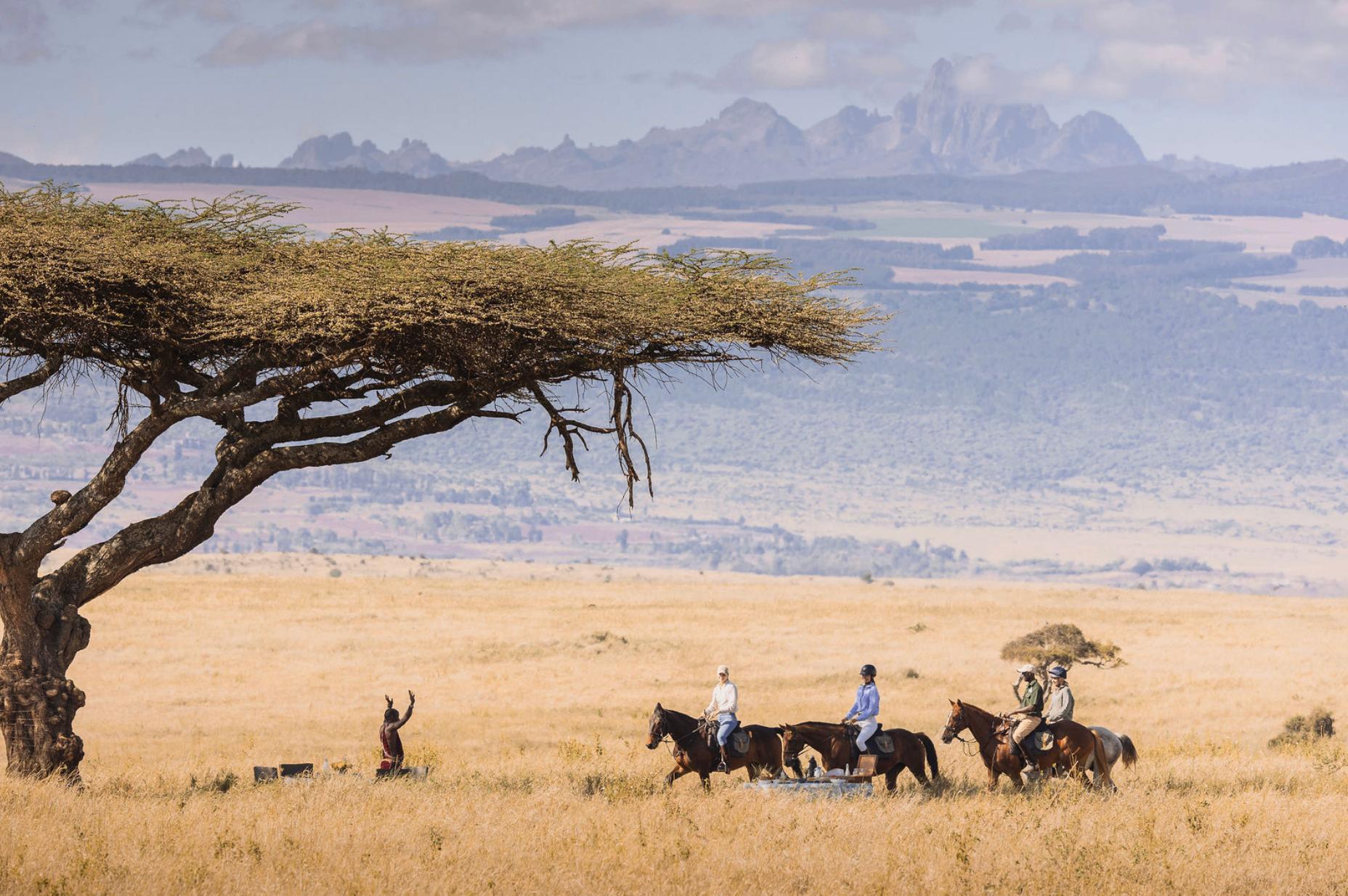 Horseback safari in Africa